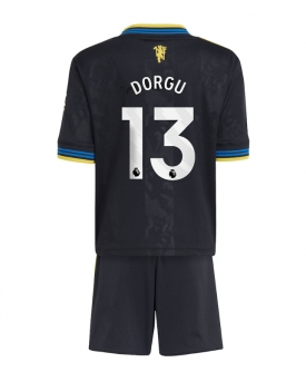 Manchester United Patrick Dorgu #13 Maglia Gara Terza Repliche 2025-26 Bambino Maniche Corte